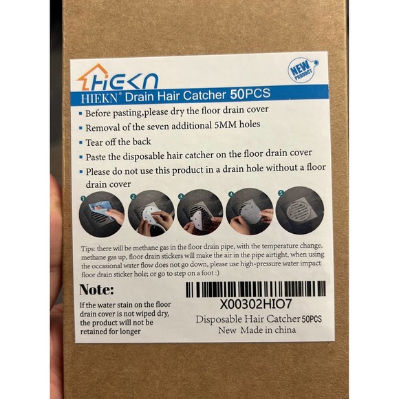 50pc disposable drain hair catcher - Picture 3 of 3